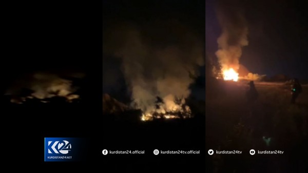 The site of an attack in rural Salahuddin province, Iraq, on August 28, 2021. (Photo: Kurdistan 24)
